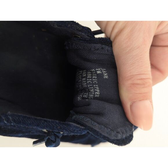 Steve Madden Jane Blue Velvet Satin Ribbon Laces Stretch Heel Sneakers Size 7 - Picture 8 of 10